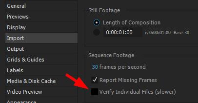 After Effects New Sequence Footage Verify Individual Files Option.jpg